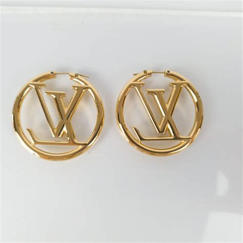 louis vuitton hoop earrings uk|Louis Vuitton louise earrings.